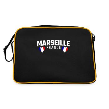 MARSEILLE FRANCE - Sac Retro - noir/or - Dos