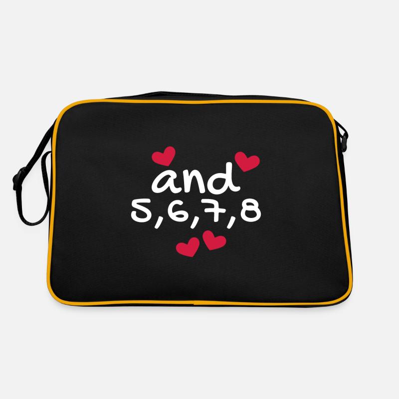 Dance dance dance class rhythm heart Retro Bag