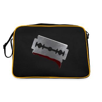 Razor blade - Retro Bag - black/gold - Back