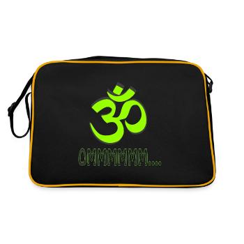 MANTRA OMMMMMMMM ...... - Retro Bag - black/gold - Back