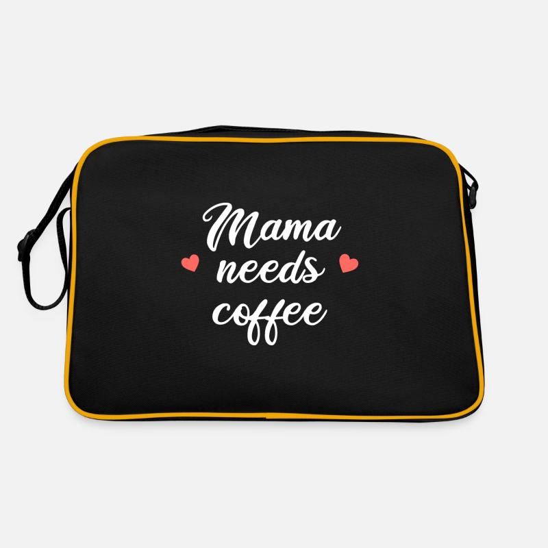 MAMA NEEDS COFFEE Retro Tasche