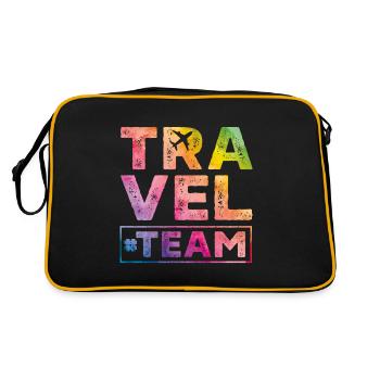 Voyage coeur de l'équipe de voyage - Sac Retro - noir/or - Dos