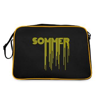 Sommer 2020 - Retro Tasche - Schwarz/Gold - Hinten