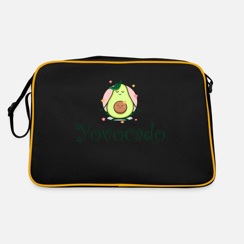 Yovocado Avocado Yoga Mutter Kind Schwangerschaft Retro Tasche