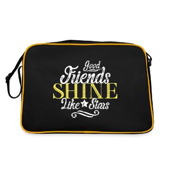 L'amitié dit des amis - Sac Retro - noir/or - Dos