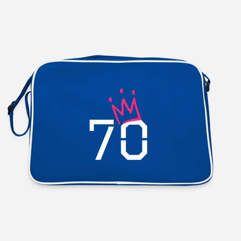70. Geburtstag 70 Krone Oma Opa Geschenk Retro Tasche