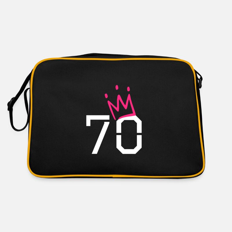 70. Geburtstag 70 Krone Oma Opa Geschenk Retro Tasche