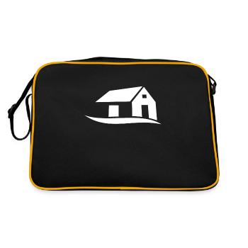 Haus - Retro Tasche - Schwarz/Gold - Hinten