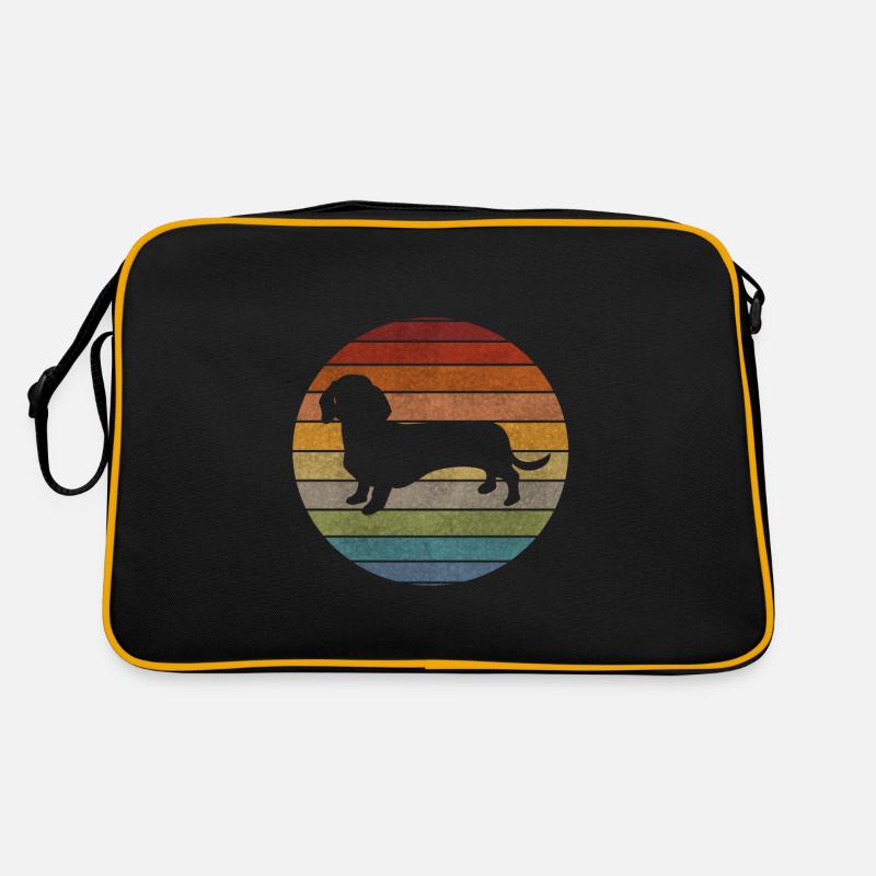Conception de teckel vintage - conception de chien Sac Retro
