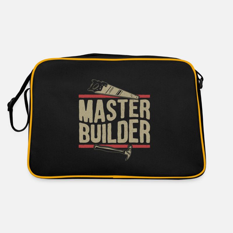 Baumeister - Retro Tasche - Schwarz/Gold