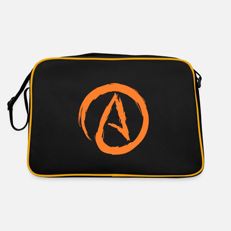 Atheismus Symbol Atheist Darwin Evolution Geschenk Retro Tasche