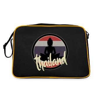 Chemise Thaïlande - Sac Retro - noir/or - Dos
