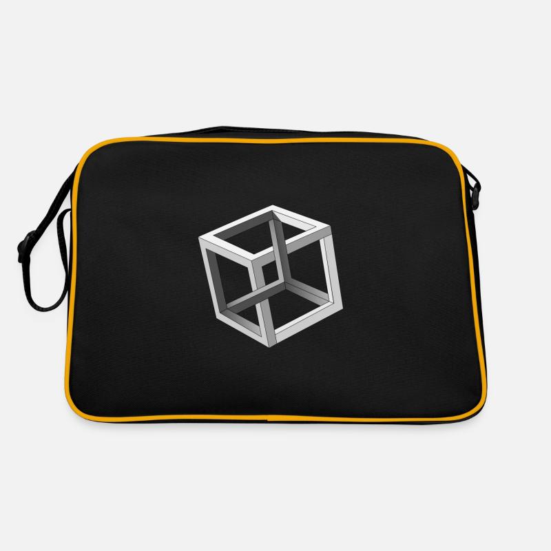 Cube Optical Illusion Retro Bag