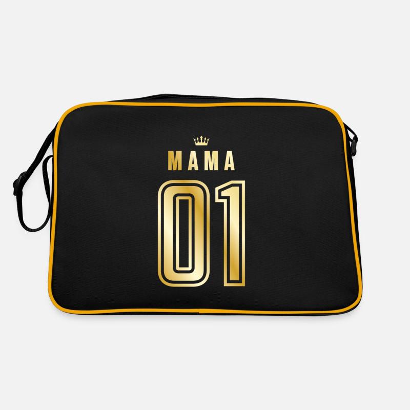 01 mama krone gold Retro Tasche
