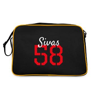 Cadeau Sivas 58 Turquie - Sac Retro - noir/or - Dos