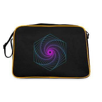 Sacred Geometry Spiralle - Retro Bag - black/gold - Back