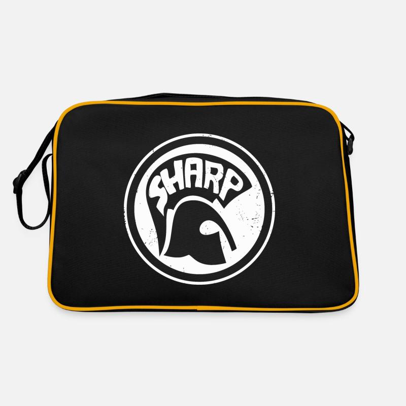 S.H.A.R.P - SHARP - Retro Tasche - Schwarz/Gold