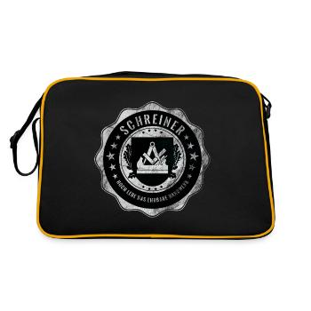 Joiners, joiners, handicrafts, guild arms - Retro Bag - black/gold - Back
