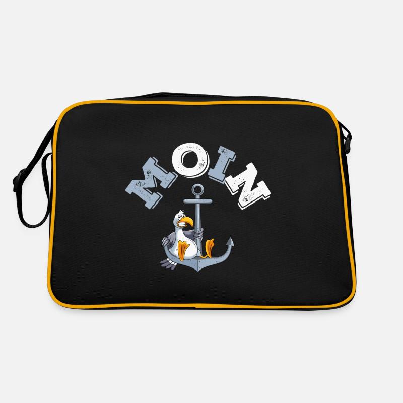 anker möwe moin comic Retro Tasche