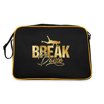 Breakdance Breakdancing Gold - Retro Bag - black/gold - Back