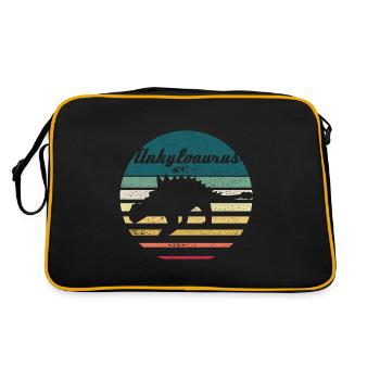 Reptile blindé Ankylosaurus - Sac Retro - noir/or - Dos