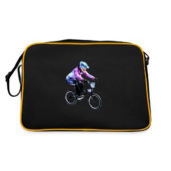 bmx race - Retro Bag - black/gold - Back