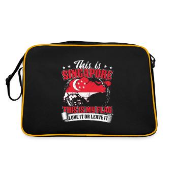 Il s’agit de Singapour - Sac Retro - noir/or - Dos