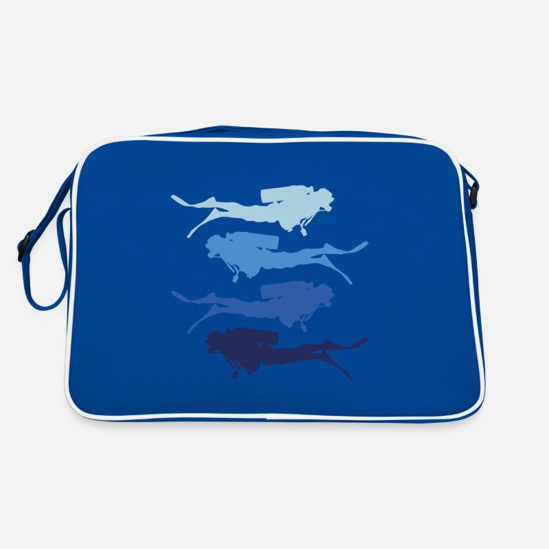 diver silhouette Retro Bag