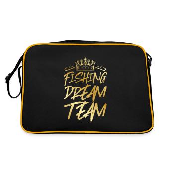 Pêche Dream Team Pêche - Sac Retro - noir/or - Dos
