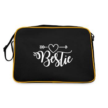 La bête coeur Amitié - Sac Retro - noir/or - Dos