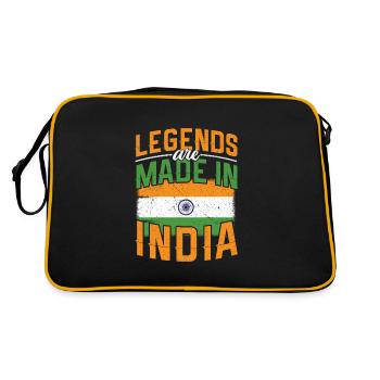 Inde - Sac Retro - noir/or - Dos