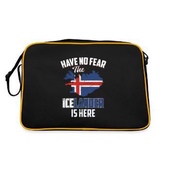 Islande - Sac Retro - noir/or - Dos
