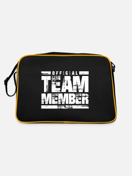 Membre de l’équipe Officiel - Sac Retro - noir/or - Dos