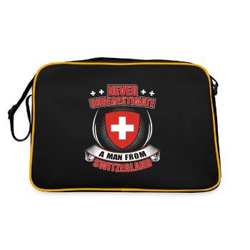 Suisse - Sac Retro - noir/or - Dos