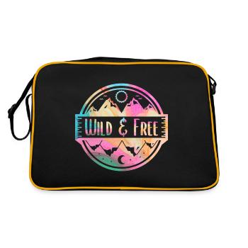 Wild and Free - Retro Bag - black/gold - Back