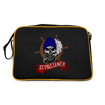 st paulianer st pauli design - Sac Retro - noir/or - Dos