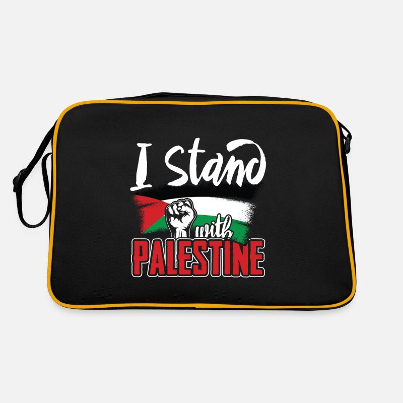 Ich stehe zu Palästina Retro Tasche