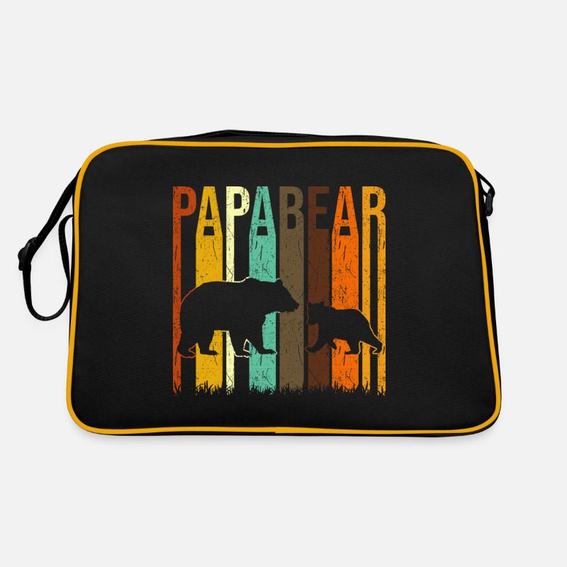 Papabear Vatertag Papabär Retro Tasche
