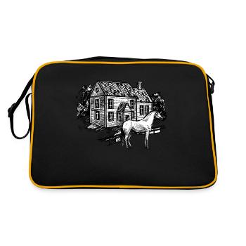 farm horse - Sac Retro - noir/or - Dos