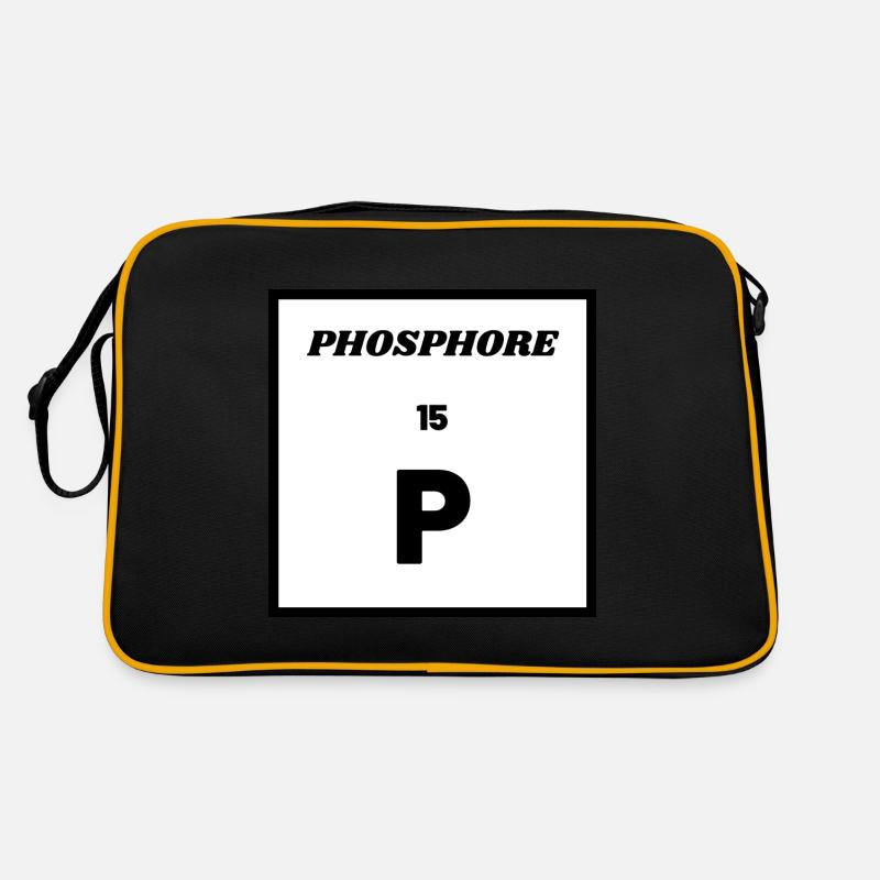 PHOSPHOR (P) - Chemisches Element Nr. 15 Retro Tasche