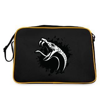 Snake Symbol - Retro Bag - black/gold - Back