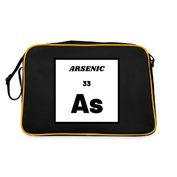 ARSENIC (As) - Élément chimique n 33 - Sac Retro - noir/or - Dos
