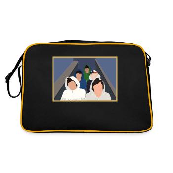 Boys stairs - Retro Bag - black/gold - Back