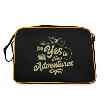 Yes Adventure Travel - Retro Bag - black/gold - Back