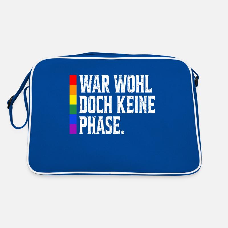Rainbow Regenbogen Lesbe Pride LGBTQ Kleidung Mann Retro Tasche