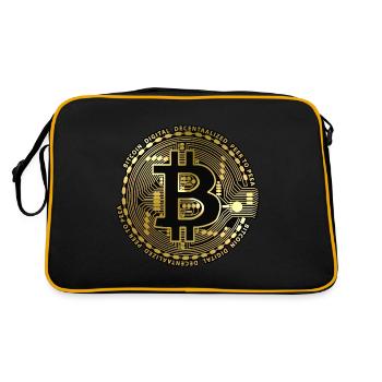 Bitcoin - Retro Bag - black/gold - Back