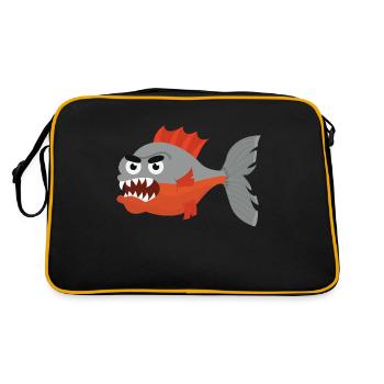 Piranha - Sac Retro - noir/or - Dos