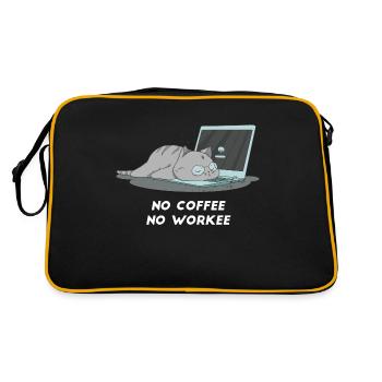 Sleeping cat i love home office - Sac Retro - noir/or - Dos
