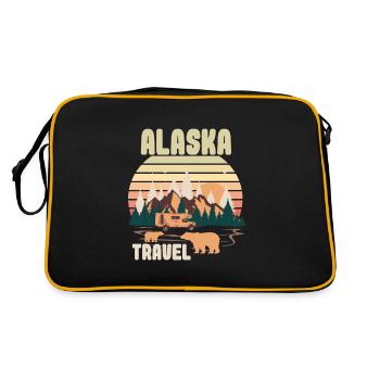 Alaska Voyage - Sac Retro - noir/or - Dos