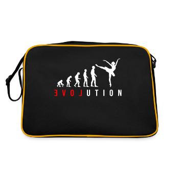 Gift for Ballerina Girl or Woman in Ballet - Retro Bag - black/gold - Back